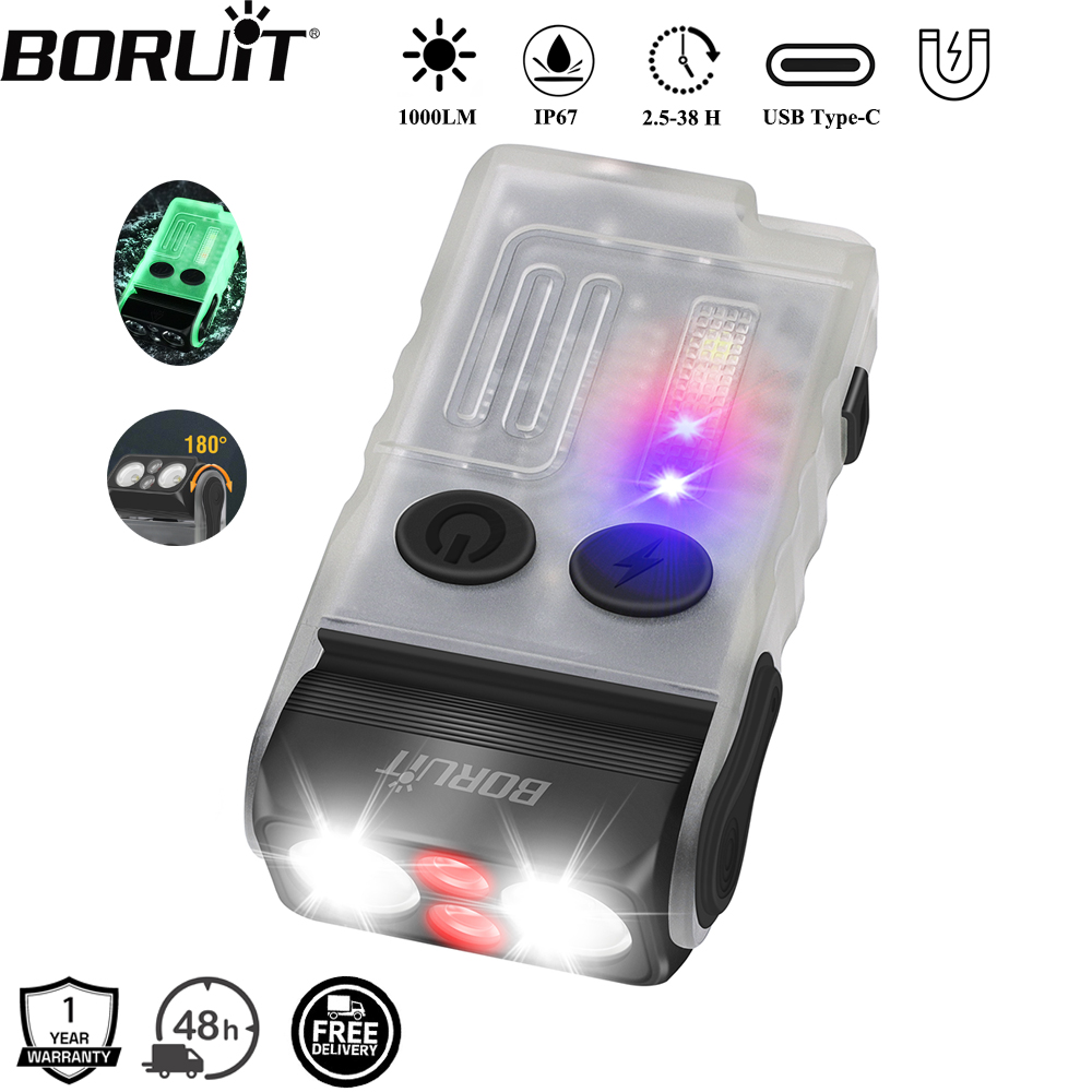Fishing Light - BORUiT V20 버저 EDC LED 키체인