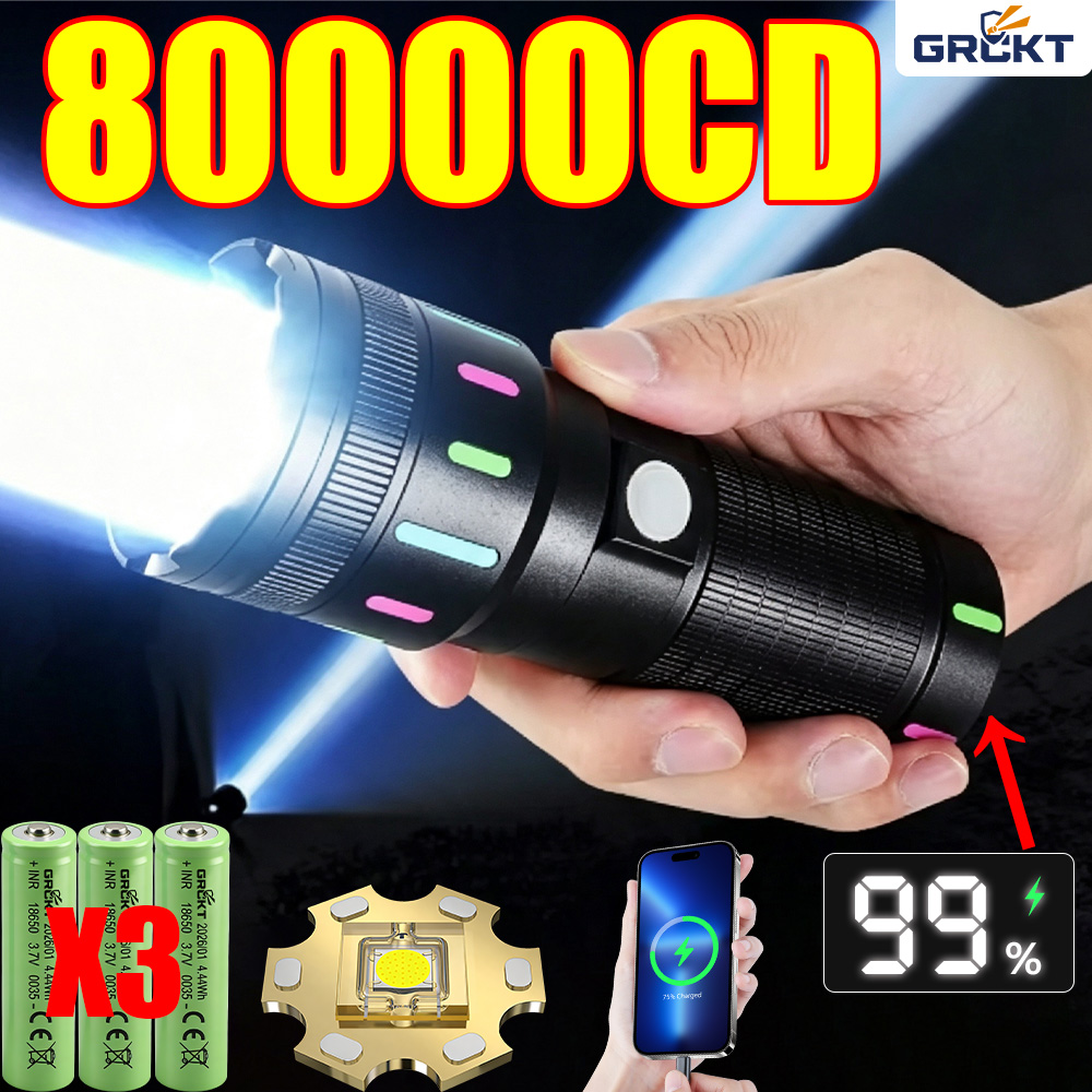Fishing Light - 80000CD 가장 강력한 LED 손전등 고출력