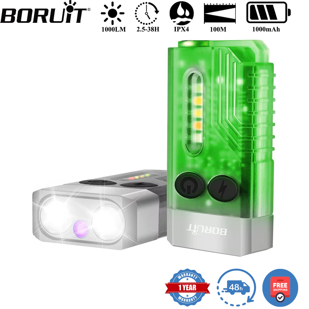 BORUiT V10 키체인 UV LED EDC 형광 플 - Fishing Light 리뷰 및 가격