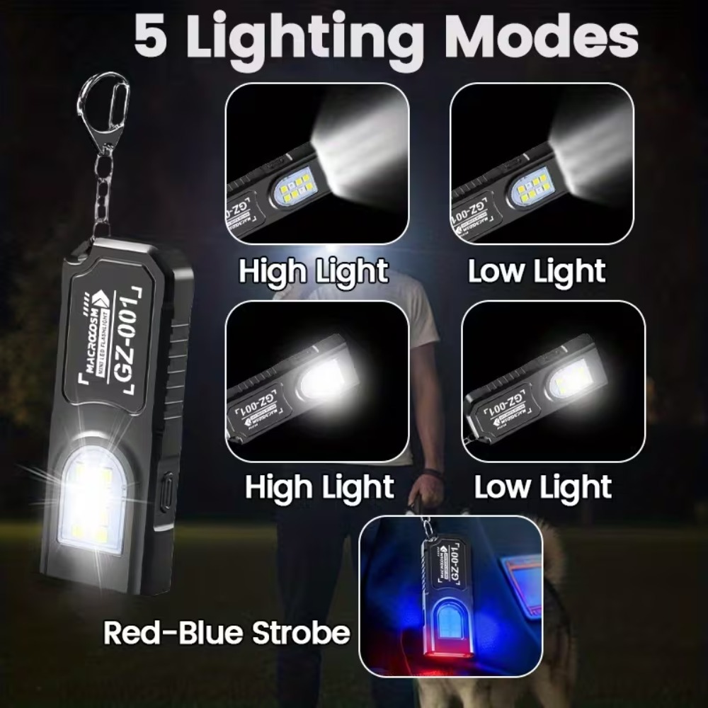 미니 COB LED 키체인 손전등 USB 충전식 토치  - Fishing Light 리뷰 및 가격